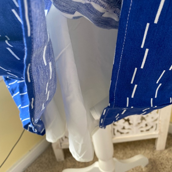 NWT AnnTaylor stripped dress with peplum hem Sizes 10p and 10. - Picture 7 of 13